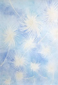 Amna Siddiqui, Time as Dandelions II, 12 x 18 Inch, Watercolor On Wasli, Abstract Painting, AC-ANS-CEAD-002